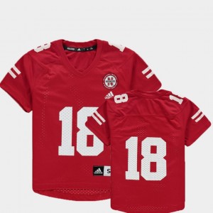 #18 Scarlet College Jersey Replica Cornhuskers Youth Football