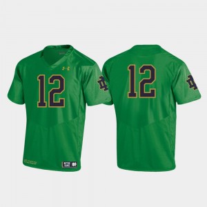 Football 2019 Kelly Green College Jersey UND Youth(Kids) Replica #12