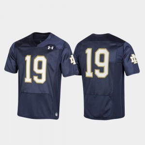 University of Notre Dame Navy College Jersey Replica #19 Youth