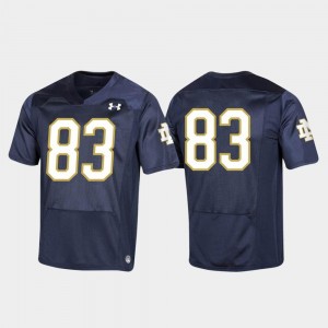 Football 2019 Replica Navy University of Notre Dame #83 College Jersey Youth(Kids)