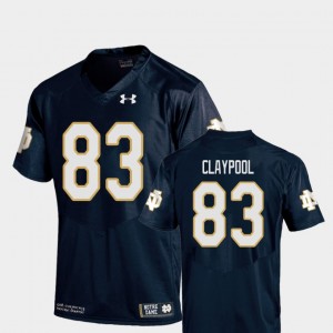 Football Replica Youth Chase Claypool College Jersey Navy Notre Dame #83