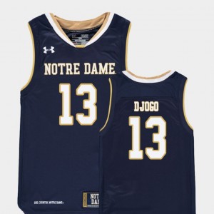 Nikola Djogo College Jersey Navy Kids Basketball Notre Dame Fighting Irish #13 Replica