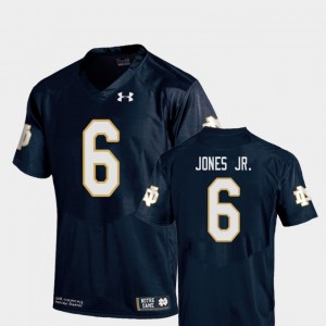 Notre Dame #6 Tony Jones Jr. College Jersey For Kids Navy Replica Football