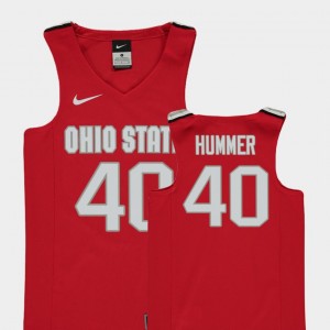 Daniel Hummer College Jersey Basketball Red Replica Buckeyes For Kids #40