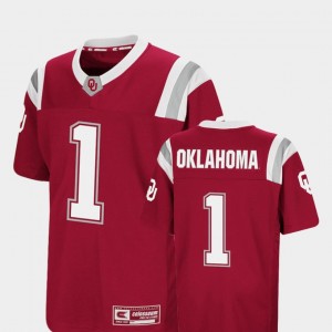 #1 University Of Oklahoma Colosseum Foos-Ball Football Youth(Kids) College Jersey Crimson
