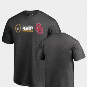 Heather Gray 2018 Football Playoff Bound Sooners Cadence College T-Shirt Youth