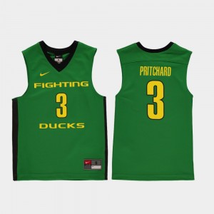 Oregon Duck Youth(Kids) Green Payton Pritchard College Jersey #3 Basketball Replica