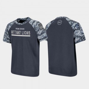 OHT Military Appreciation Penn State College T-Shirt Kids Raglan Digital Camo Charcoal