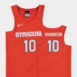 #10 Syracuse Orange Howard Washington College Jersey For Kids Orange Basketball Replica