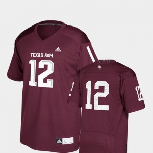 Football #12 Replica Texas A&M Aggies College Jersey Youth Maroon