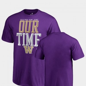 Kids College T-Shirt UW Counter 2019 Rose Bowl Bound Purple