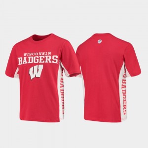 Wisconsin Badgers College T-Shirt Red For Kids Side Bar